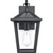 Mensun 1 Light 14.5 inch Textured Black Outdoor Wall Sconce